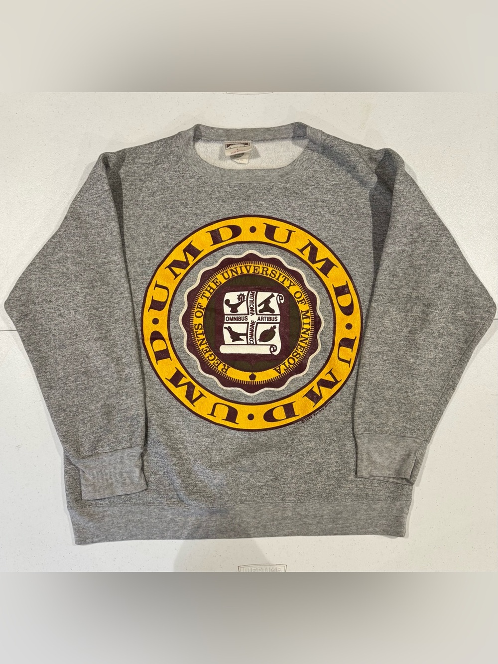 Vintage 1989 Nutmeg Mills University of Minnesota Crewneck Sweater size Large